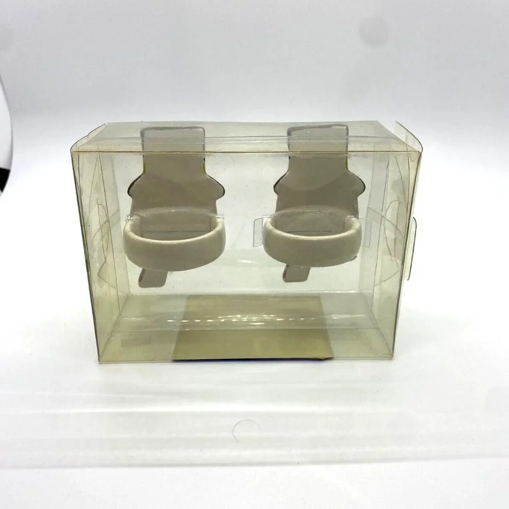 2 Pack of Target Christmas Snowman Ceramic Napkin Rings Vintage NOS